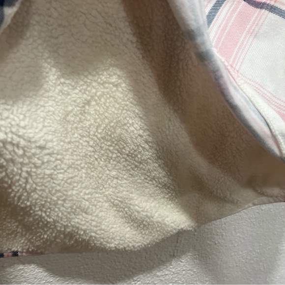 Pink and White Plaid Button-Up Shirt‎ - Picture 7 of 16